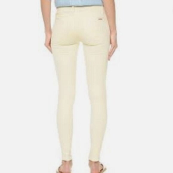 Like New! Hudson Jeans Nico Mid Rise Super Skinny Mellow Yellow Jeans in Size 30 - Picture 2 of 16